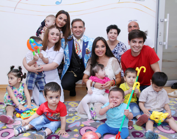 Heydər Əliyev Fondunun vitse-prezidenti Leyla Əliyeva Bakıdakı 1 nömrəli körpələr evinin sakinləri i